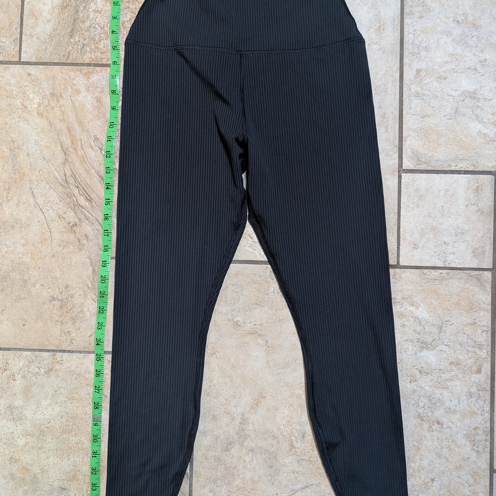 Spiritual Gangster Ribbed High Waist Leggings – Black, Size M